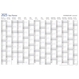Ploča planer godišnji za 2025. Lumocolor Staedtler 641 YPCA 25!!