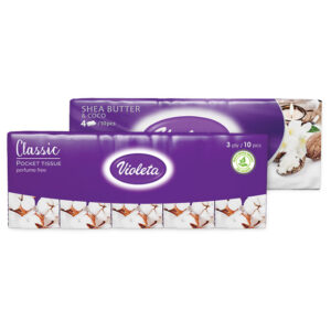 Maramice papirnate troslojne pk100 (10komadax10paketa) Violeta