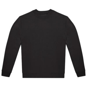 Majica dugi rukavi B&C ID.332 Crew 280g crna 2XL