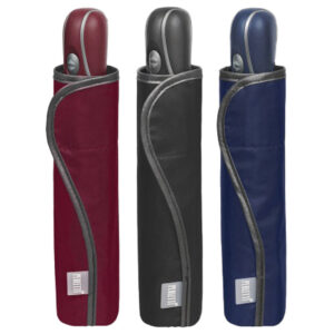 Kišobran automatik (otvaranje+zatvaranje) sklopivi s plastičnom drškom Extra Slim Time Perletti 26436sort