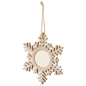 Ukras drveni pahuljica Makito 20116 natur