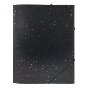 Fascikl kartonski Spree s klapnama i gumicom, 235X322 mm; Gold stars Spree