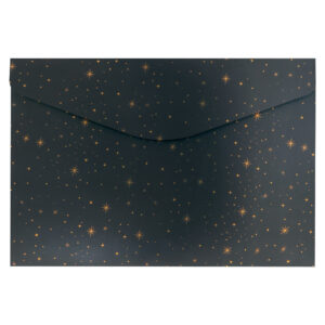 Kuverta s dugmetom PP A4, 230x335 mm, Goldern stars Spree