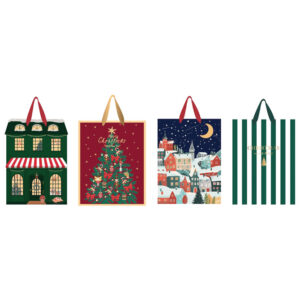 Vrećice ukrasne 33x46x10cm novogodišnje Interdruk sort!!