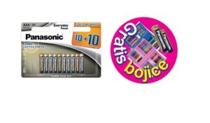 PANASONIC baterije LR03EPS/20BW + set za bojanje rozi