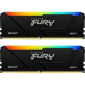 MEM DDR4 16GB (2x8) 3200MHz FURY Beast RGB KF432C16BB2AK2/16