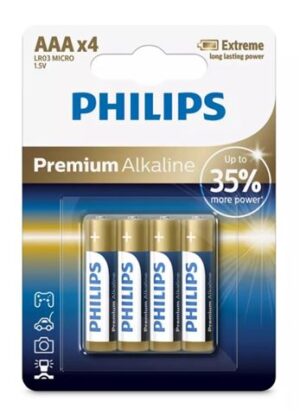 PHILIPS Baterija LR03M4B/10