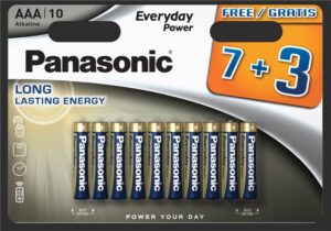 PANASONIC baterije LR03EPS/10BW 7+3F Alkal. Everyday Power