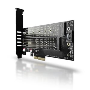 AXAGON PCEM2-D PCI-E 4.0 4x - DUAL M.2 SSD (NVMe + SATA)