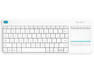 Tipkovnica bežična Logitech K400+ Wireless Touch bijela