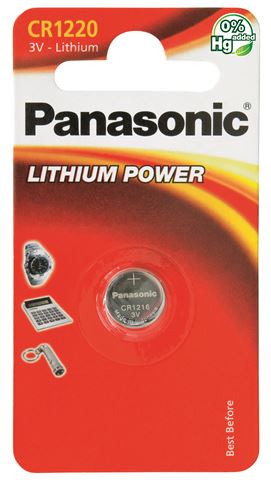 PANASONIC baterije CR-1220EL/1B Lithium Coin