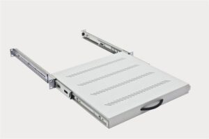 Izvlačiva polica 19"/1U, 450mm, svijetlo siva