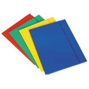 Fascikl 3 klapne s gumicom plastificirani, A4, Nano žuti