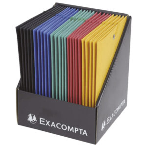 Fascikl klapna s gumicom karton B6 Scotten 425g Exacompta 50750E sortirano