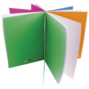 Blok kolegij A4 crte 100L perforacija+4rupe Poly Neon Connect sortirano