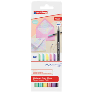 Flomaster školski   6boja pastel Edding 1200/6 S!!