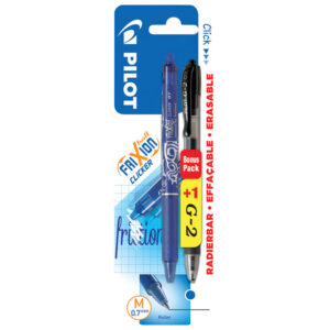 Roler gel 0,7 mm Frixion ball clicker piši-briši+roler G2 crni gratis Pilot plavi blister!!