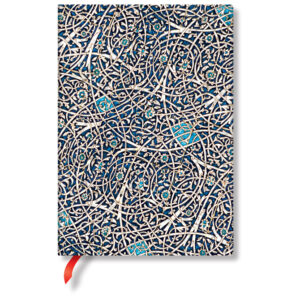 Notes 13x18 cm-midi crte  88L bez zatvaranja Granada Turquoise Flexis Paperblanks FB8216-3!!