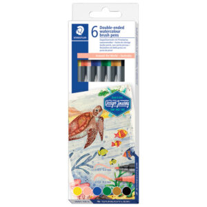 Flomaster 6boja obostrani akvarel "Australia" Design Journey Staedtler 3001 C6-2 blister!!