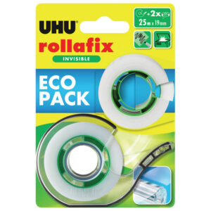 Traka ljepljiva 19 mm/25m+5m gratis Rollafix 36395 UHU nevidljiva