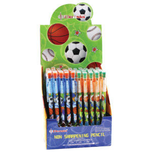 Olovka grafitna u nastavcima s gumicom Sports Ball Bensia 9180 sortirano