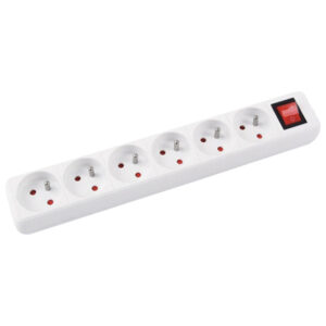 Kabel produžni s prekidačem 6rupa/1,5m Office products 13116141-14 bijeli