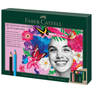 Set Polychromos & Pitt graphite matt pk40 Faber Castell 210053!!