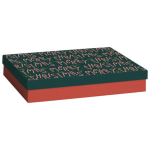 Kutija ukrasna kartonska MerryChristmas 24x33x6 cm Stewo 5389 47!!