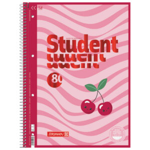 Blok kolegij A4 crte  80L perforacija+4rupe Fruity Love Brunnen 10-67927 522