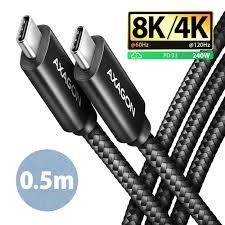 CC USB-C <> USB-C 4 GEN 3x2, 0.5m, Crna, BUCM4X-CM05AB, AXA