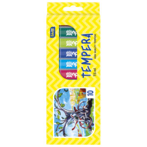 Boja tempera  7,5 ml aluminijska tuba 10boja/karton Educa blister