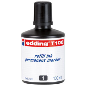 Tinta za marker permanentni  100 ml Edding T100 crna