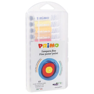 Boja tempera  7,5 ml aluminijska tuba 12boja/poly Primo 245T12PP blister