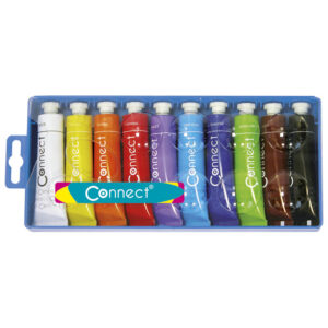 Boja tempera 18 ml aluminijska tuba 10 boja/pvc Connect blister