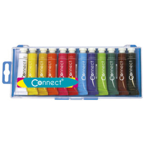Boja tempera 12 ml aluminijska tuba 12boja/pvc Connect blister