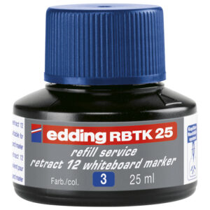Tinta za marker (za bijelu ploču) 25 ml Edding BTK25 plava