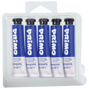 Boja tempera 12 ml aluminijska tuba pk5 Primo 440TRA500 tamnoplava blister