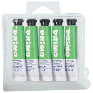 Boja tempera 12 ml aluminijska tuba pk5 Primo 440TRA610 zelena blister