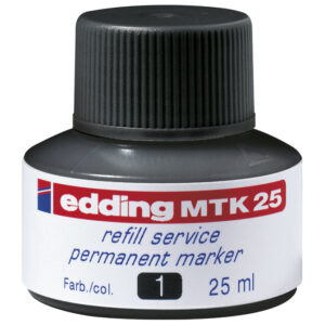 Tinta za marker permanentni   25 ml Edding MTK25 crna
