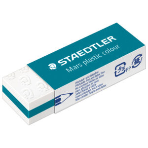 Gumica Mars plastic colour Staedtler 52650E1-35 bijelo/-tirkizna-KOMAD!!