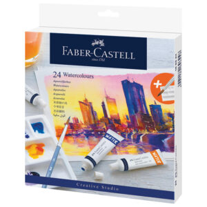 Boja vodena u tubi 9 ml 24 boje+paleta+kist Creative Studio Faber-Castell 169624 blister!!