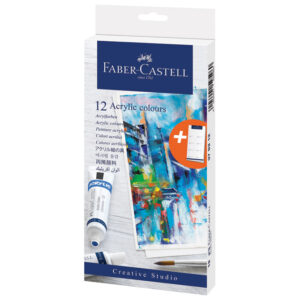 Boja akrilna  20 ml pvc tuba 12boja Faber-Castell 379212 blister