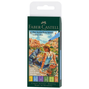 Set Pitt artist brush B  6 boja Summer vibes Faber-Castell 167178 blister!!