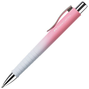 Olovka kemijska gumirana Poly Ball XB Faber Castell 241108 rozo-svijetloplava!!