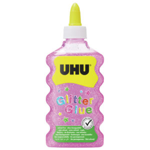 Ljepilo glitter glue 177 ml UHU rozo