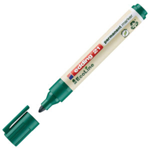 Marker permanentni 1,5-3 mm okrugli vrh EcoLine Edding 21 zeleni