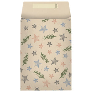 Vrećice-kuverte ukrasne strip novogodišnje 17,5x4x25 cm pk10 Stewo 5260 40