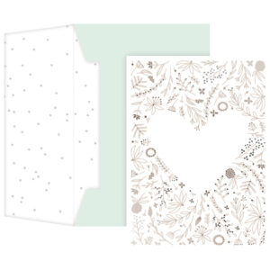 Čestitka 10,5x14,8 cm Wedding Stewo 5100 51 blister