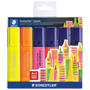 Signir 1-5 mm classic Staedtler 364 SWP6P 6boja (4+2gratis) blister
