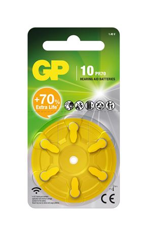 GP baterije ZA10F-ELTD6 Zinc Air Button